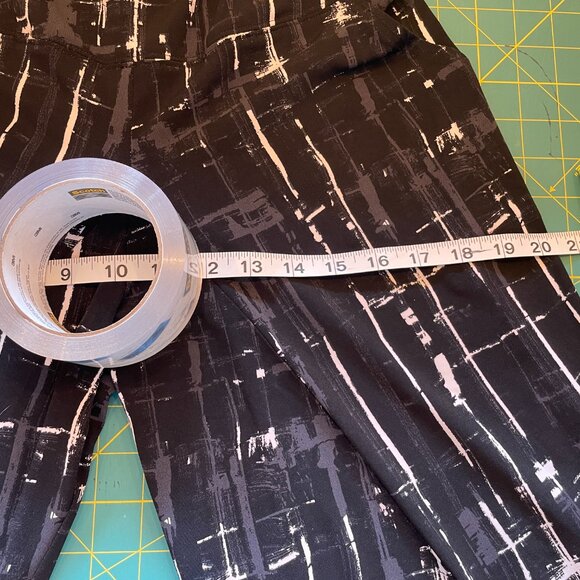 Sympli Black Patterned Narrow Lantern Pants - Picture 8 of 9